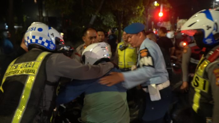 Polrestabes Surabaya Amankan 110 Motor Saat Tertibkan Balap Liar