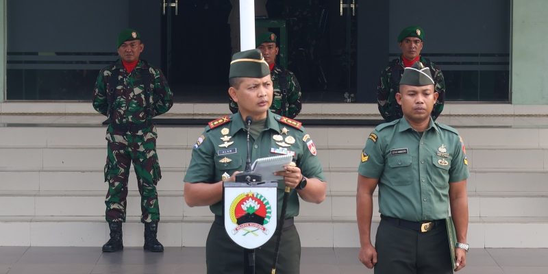 Bacakan Amanat Pandam IV/Diponegoro, Dandim Batang Ingatkan Anggota Jaga Netralitas TNI