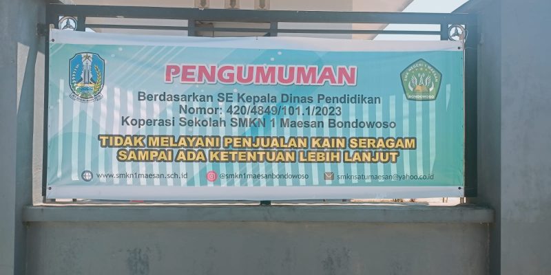 Kepala Sekolah Bersedia Mengembalikan Biaya Seragam Yang Sudah Di Bayarkan