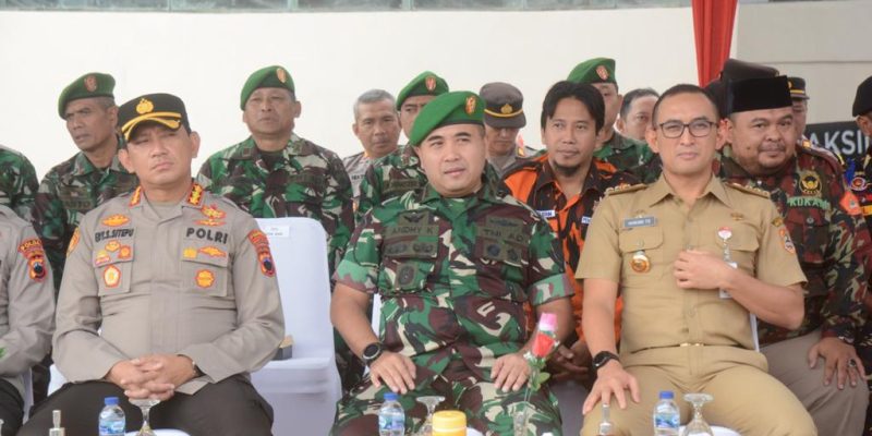 Ciptakan Wilayah Kondusif Jelang Pemilu, Apkam Banyumas Latihan Sispamkota