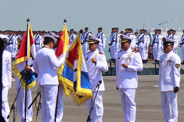Lanudal Sabang Terima Penghargaan dan Bendera Pangkalan Teladan dari KASAL