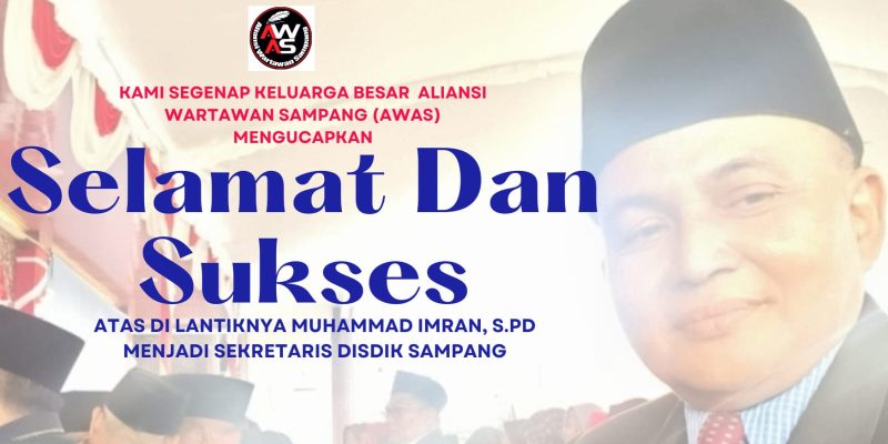 AWAS Mengucapkan Selamat Dan Sukses Atas Pelantikan Sekretaris Dinas Pendidikan Sampang