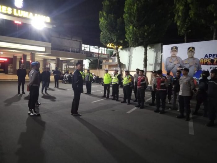 Jelang Pilkades Serentak, Polres Lumajang Gelar Patroli Skala Besar