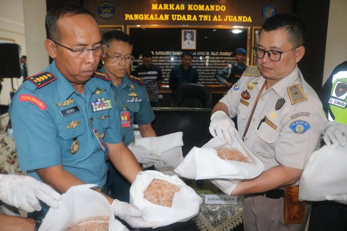 Lagi, Lanudal Juanda Puspenerbal Gagalkan Penyelundupan BBL Milyaran Rupiah