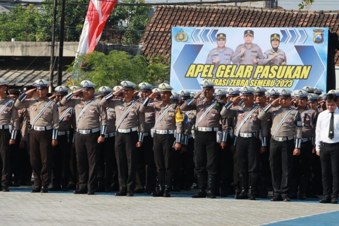 Polrestabes Surabaya Gelar Pasukan Dalam Rangka Operasi Zebra 2023, 4-17 September 2023