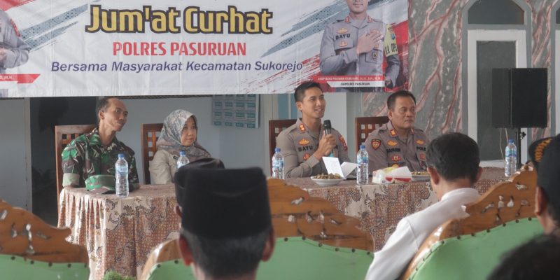 Dengarkan Aspirasi Warga, Polres Pasuruan Gelar Jum’at Curhat Bersama Masyarakat
