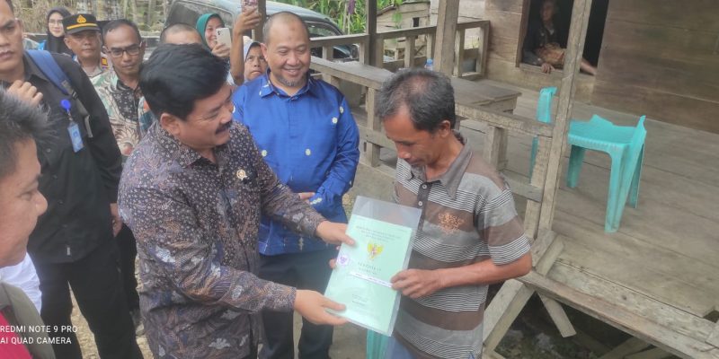 Polres Muratara Amankan Kunker Menteri ATR/BPN RI ke Desa Tebing Tinggi Secara Tertutup dan Terbuka