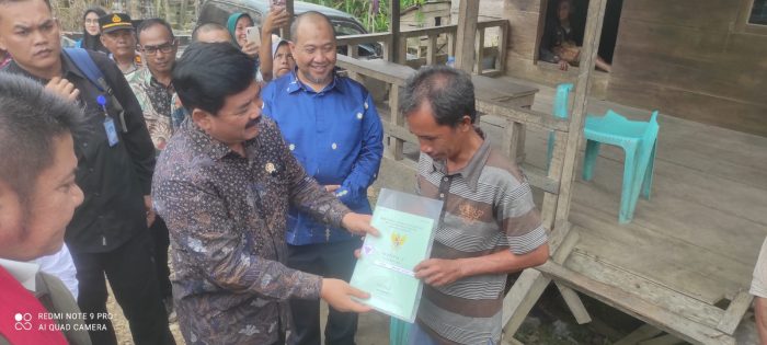 Polres Muratara Amankan Kunker Menteri ATR/BPN RI ke Desa Tebing Tinggi Secara Tertutup dan Terbuka