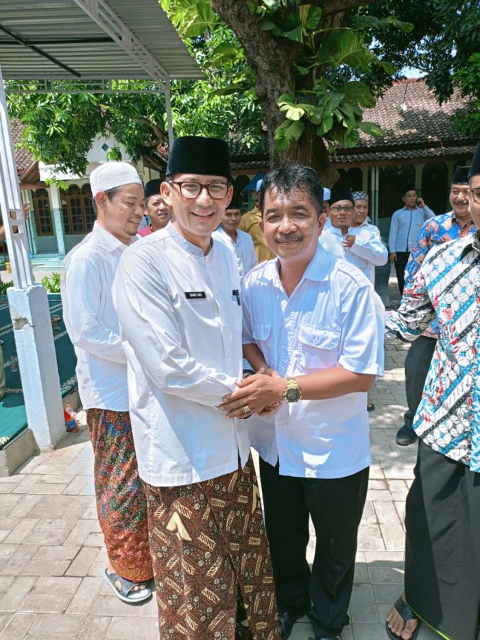 Kunjungan Mentri Pariwisata Dan Ekonomi Kreatif Sandiaga Salahudin Uno Dipondok Pesantren Al-Wadah Lasem.