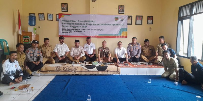MUSDES Penetapan Rencana Kerja Pemerintah Desa Tanjungsari Tahun Anggaran 2024.