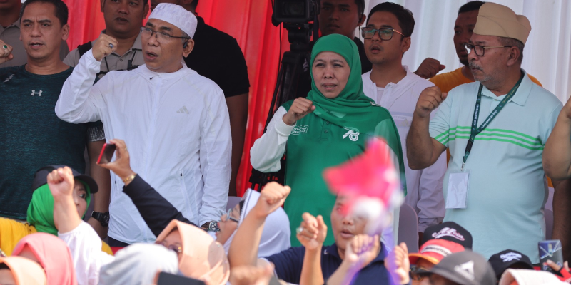 Gubernur Khofifah : Jalan Santai Hari Santri Jadi Resolusi Jihad Jaga NKRI