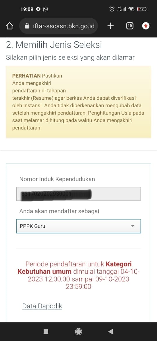 Pasrah, Pelamar Guru SD Jalur PPPK Umum Tidak Bisa Mendaftar