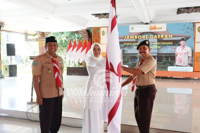 Bupati Ikfina Lepas 42 kontingen Kabupaten Mojokerto untuk Jambore Jatim 2023