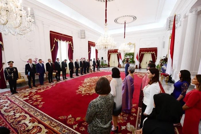 Presiden Jokowi Terima Surat Kepercayaan 12 Duta Besar Negara Sahabat
