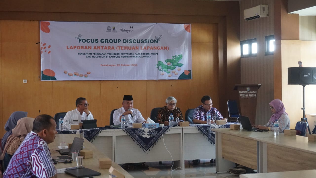 Kuatkan Branding Potensi Kampung Tempe, Pemkot Pekalongan Gandeng UGM Gelar FGD