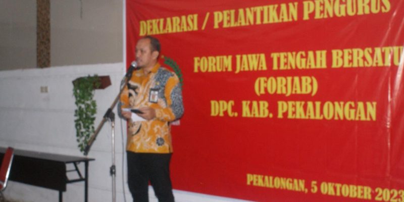 Pelantikan dan Pengukuhan FORJAB Kabupaten Pekalongan
