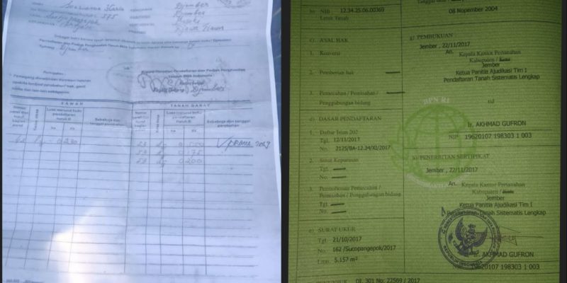 Carut Marut Surat Keterangan Hak Milik Tanah Di Desa Suco Pangepok