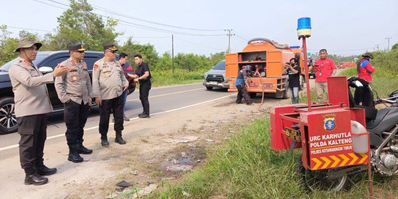 Tinjau Karhutla di Kotim, Kapolda Kalteng Pastikan Kebakaran Cepat di Tangani