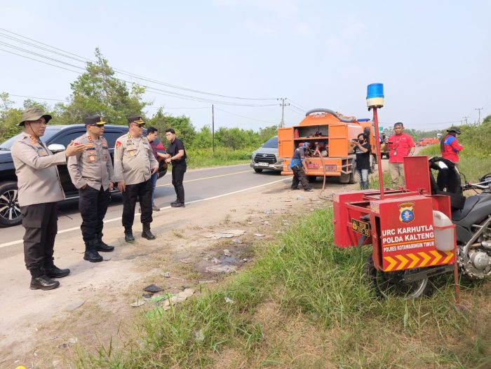 Tinjau Karhutla di Kotim, Kapolda Kalteng Pastikan Kebakaran Cepat di Tangani