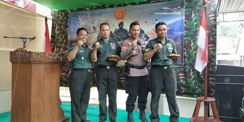 Koramil Karanganyar Gandeng Komponen dan Elemen Masyarakat Tasyakuran HUT Ke-78 TNI,