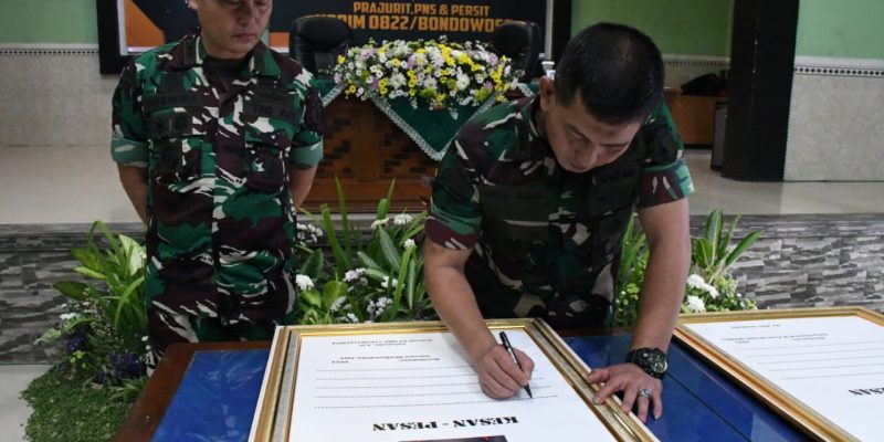 Danrem 083/Bdj Kunjungan Kerja Ke Kodim 0822 Bondowoso