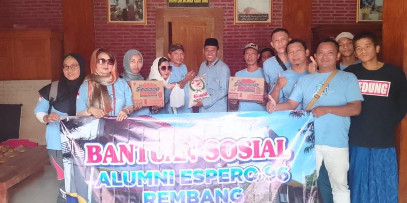 Bantuan Sosial Alumni Espero 96 Dipondok Roudlotun Nasyin Ash Siddiqiyyah Desa Dadapan – Kecamatan Sedan