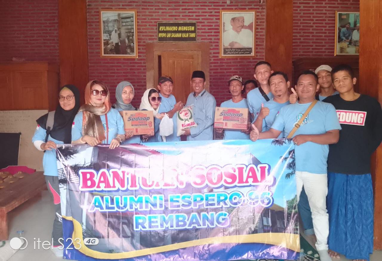 Bantuan Sosial Alumni Espero 96 Dipondok Roudlotun Nasyin Ash Siddiqiyyah Desa Dadapan – Kecamatan Sedan