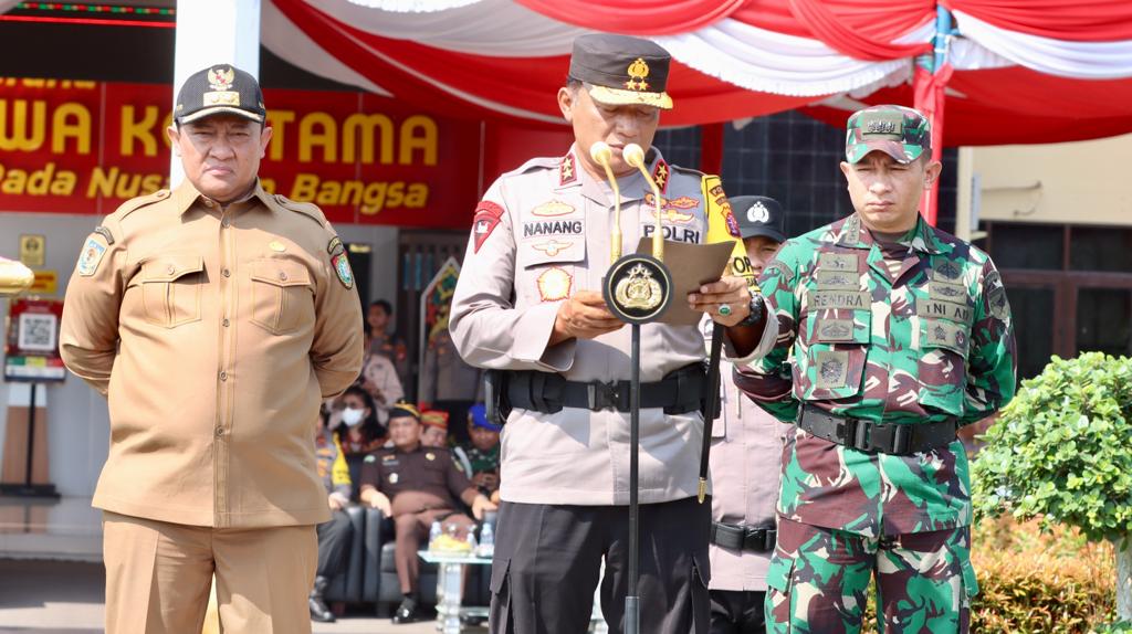 Polda Kalteng Kerahkan 1.988 Personel Dalam Operasi Mantap Brata Telabang