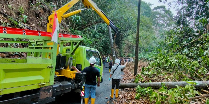 Pohon Tumbang, Arus Lalu lintas Lebakbarang – Karanganyar Tertutup