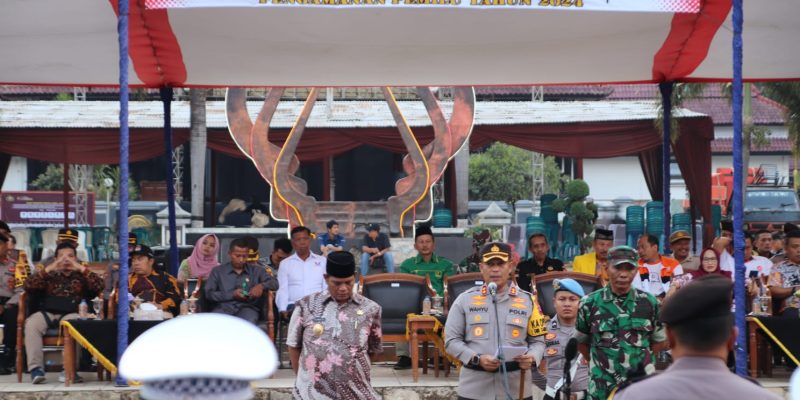 Pengamanan Pemilu 2024, Polres Pekalongan Gelar Apel Pasukan Operasi Mantap Brata Candi