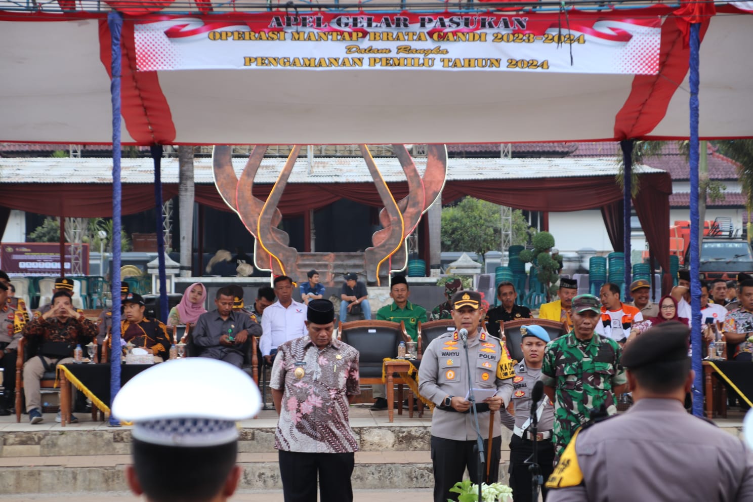 Pengamanan Pemilu 2024, Polres Pekalongan Gelar Apel Pasukan Operasi Mantap Brata Candi