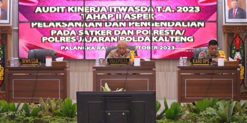 Polda Kalteng Gelar Taklimat Awal Audit Kinerja Tahap II 2023