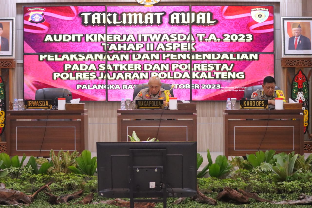 Polda Kalteng Gelar Taklimat Awal Audit Kinerja Tahap II 2023