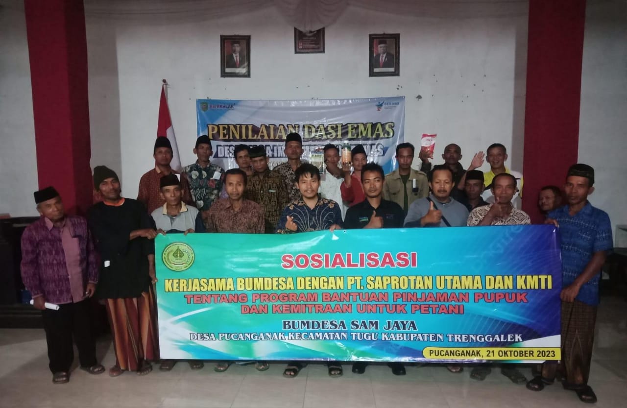 Koperasi Minta Tani Indonesia Berkerja Sama Dengan BUMDES Trenggalek Dengan PT. Saprotan Utama