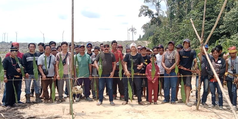 Upaya Mediasi Buntu,Sejumlah Masyarakat Lakukan Pemasangan Hinting Di Areal PT GAS.