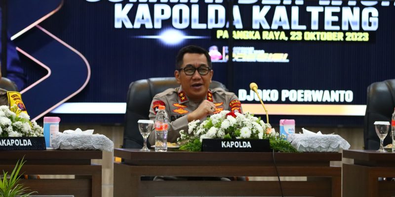 Hari Pertama Menjabat, Kapolda Kalteng Sampaikan Comander Wish Berisi 9 Kebijakan