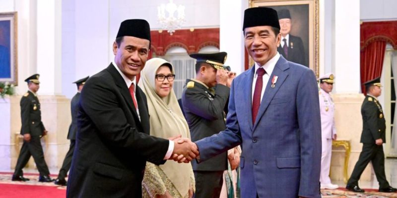 Presiden Jokowi Lantik Andi Amran Sulaiman sebagai Menteri Pertanian