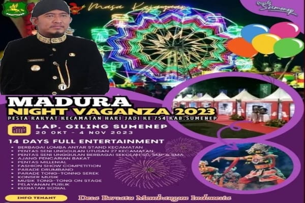 Madura Night Vaganza 2023, Bupati Achmad Fauzi Wongsojudo Ajak Seluruh Pihak Gelorakan Semangat Hari Jadi