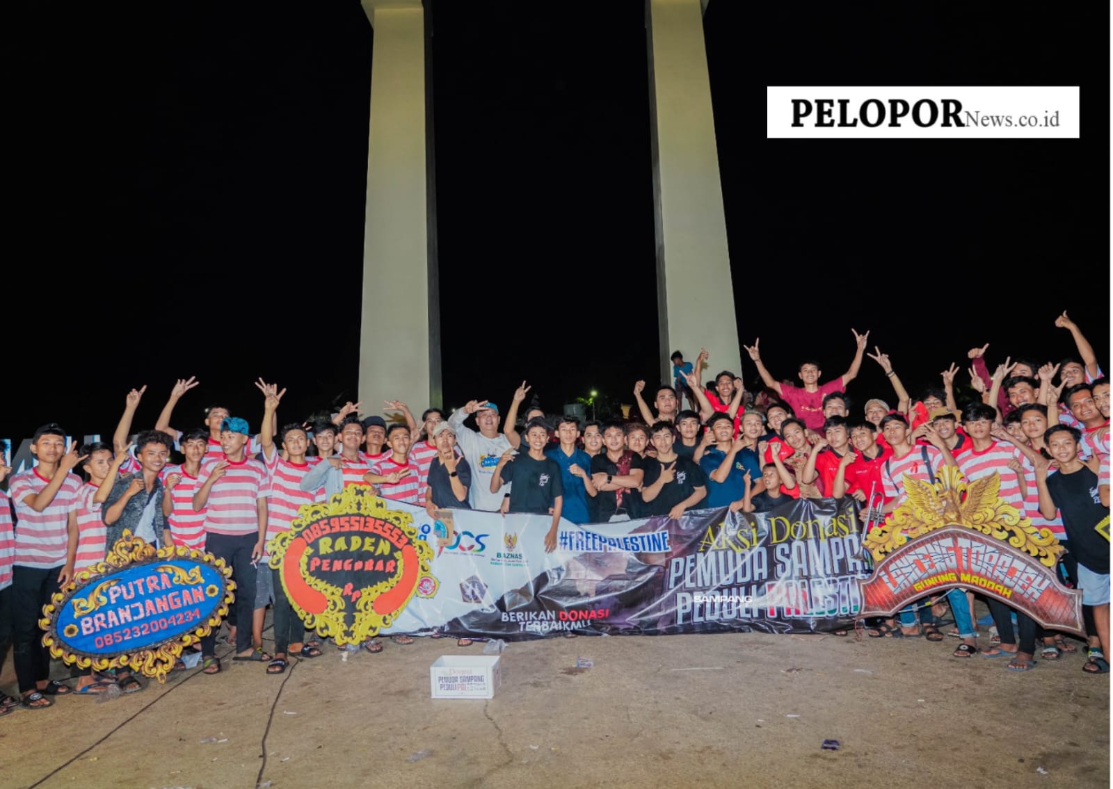 PCS Bersama Sampang Kreatif Dan Karang Taruna Gelar Aksi Galang Dana Peduli Palestina