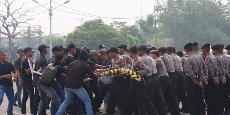 Polda Kalteng Gelar Simulasi Sispamkota Amankan Pemilu 2024