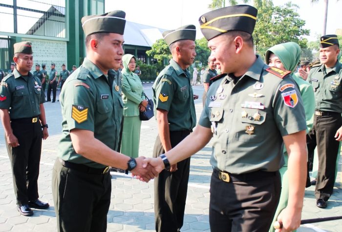 Periode 1 Oktober 2023, 55 Prajurit Kodim Bojonegoro Naik Pangkat