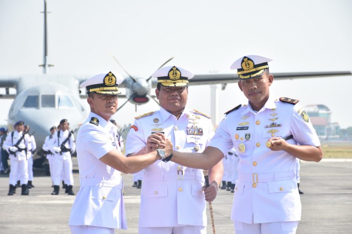 Tiga Komandan Lanudal Jajaran Puspenerbal Diserahterimakan