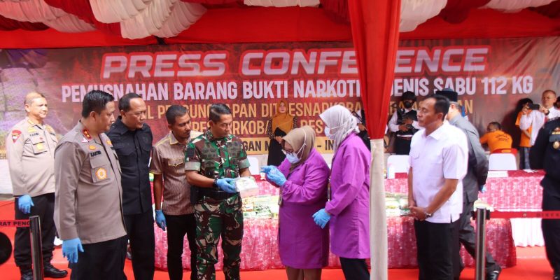 Pimpin Pemusnahan 112 Kg Sabu, Kapolda Aceh: Bila Perlu Pelaku Dihukum Mati