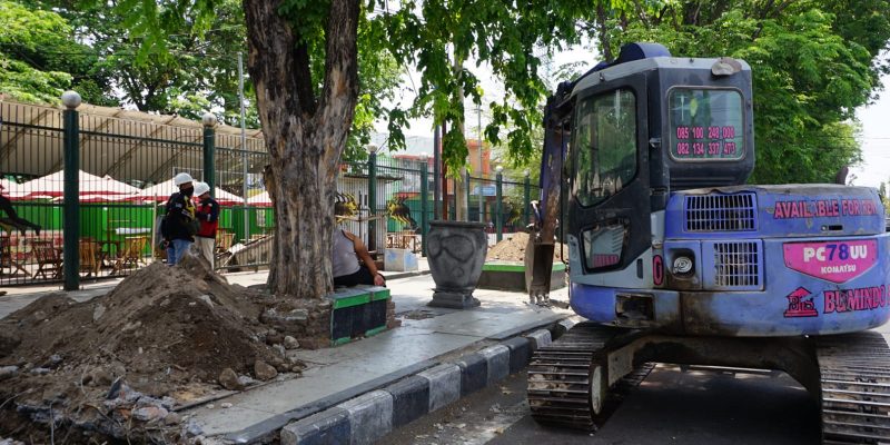 Pemkab Sidoarjo Revitalisasi Trotoar Stadion Gelora Delta, Target Rampung Akhir 2023