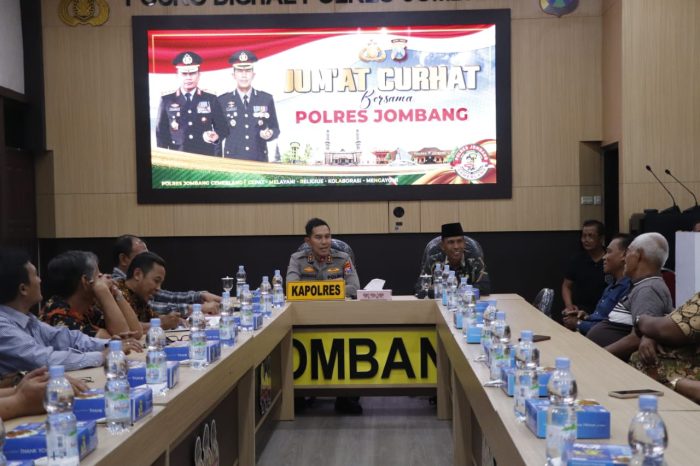 Perkokoh Toleransi, Kapolres Jombang Jumat Curhat Bersama Umat Kristiani