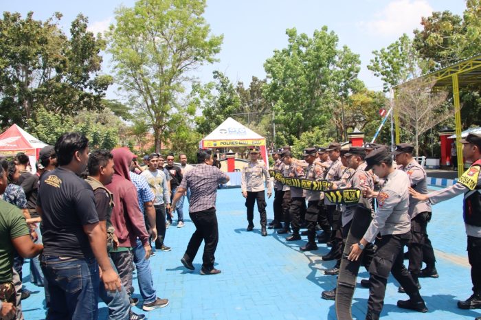 Siap Amankan Pemilu 2024, Polres Bangkalan Gelar Simulasi Sispamkota