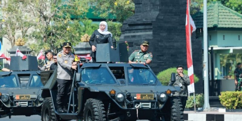 Polda Jatim Apel Gelar Pasukan Operasi Mantap Brata Semeru 2023-2024 Siap Kawal Pemilu Damai