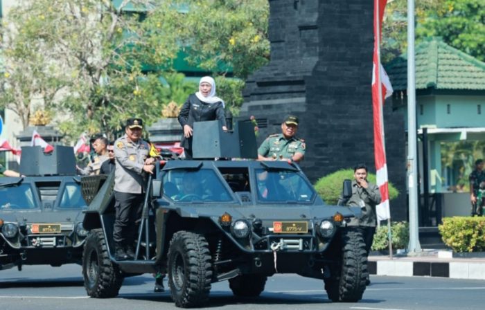 Polda Jatim Apel Gelar Pasukan Operasi Mantap Brata Semeru 2023-2024 Siap Kawal Pemilu Damai