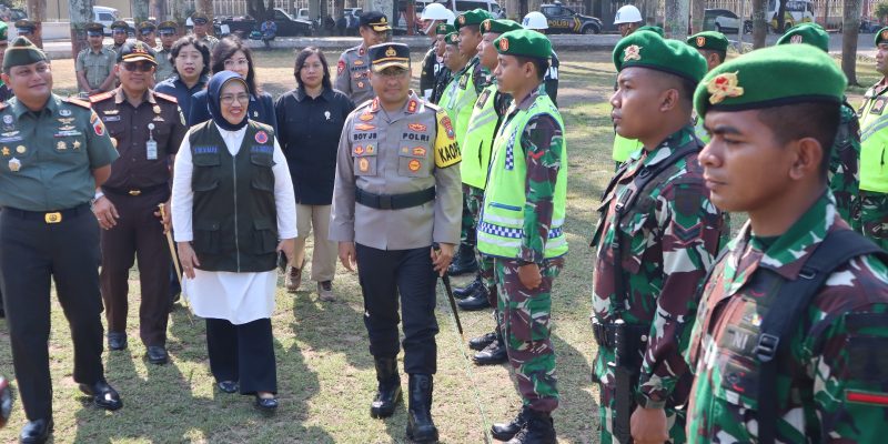 Kawal Pemilu 2024, Polres Lumajang Laksanakan Apel Gelar Pasukan Ops Mantap Brata 2023-2024