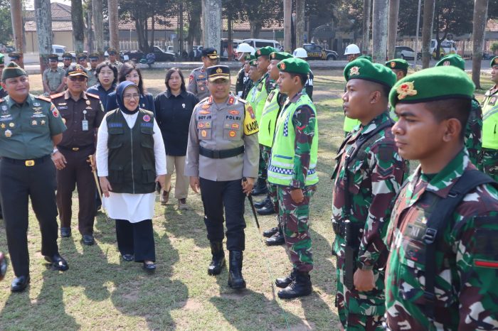 Kawal Pemilu 2024, Polres Lumajang Laksanakan Apel Gelar Pasukan Ops Mantap Brata 2023-2024